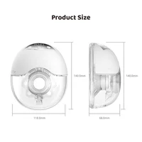 MY-378 Wearable Breast Pump Hands Free Electric Breast Pump for Breastfeeding 4Modes 12 Suction Level Low Noise Built-in Battery 2