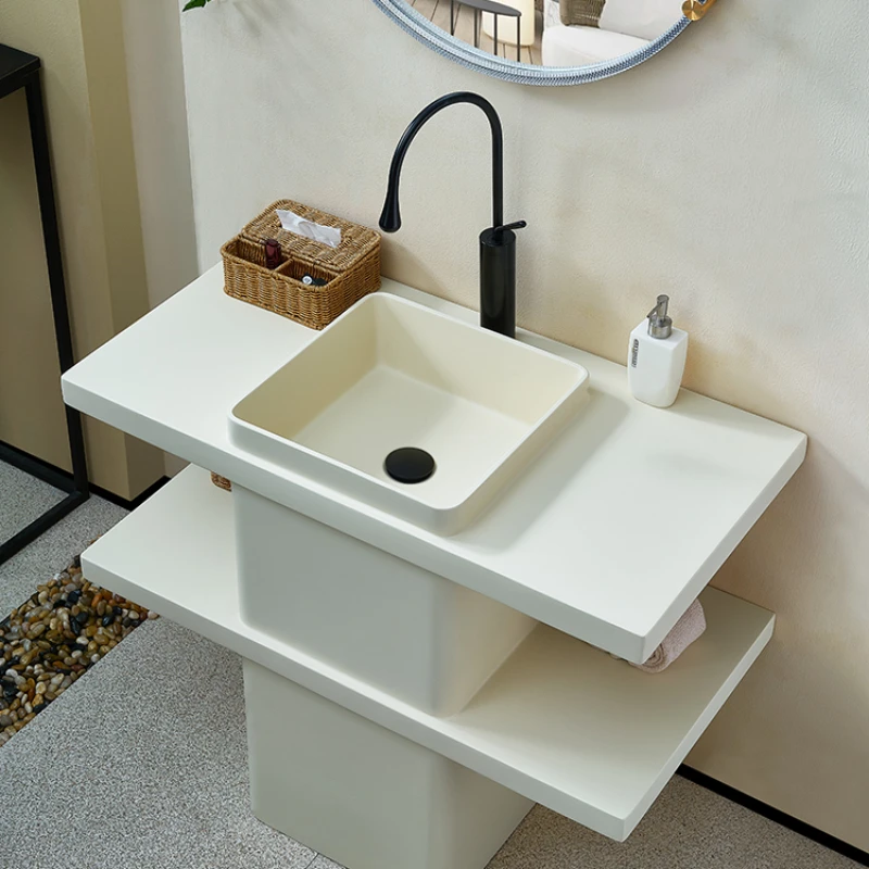 Kelinai artificial stone column washbasin hotel homestay skin sensitive stone