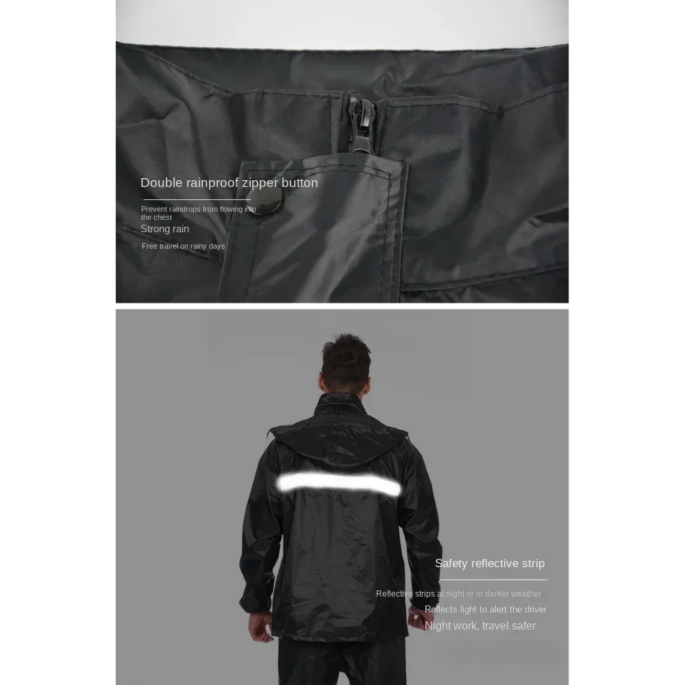 Raincoat and Rainpants Suit Full Body Rainstorm Prevention Electric Bicycle Motorcycle Takeaway Riding Reflective Split Raincoat motorcycle raincoat raincoat suit bike raincoat