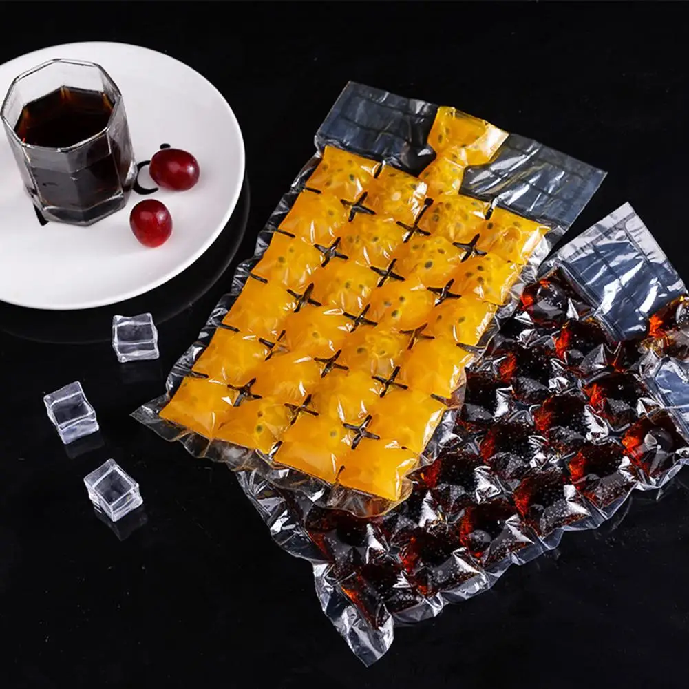 20Pcs Eco-friendly Ice Cube Trays Food Grade Ice Bags Environmentally Friendly Making Stackable Cube Mold Trays
