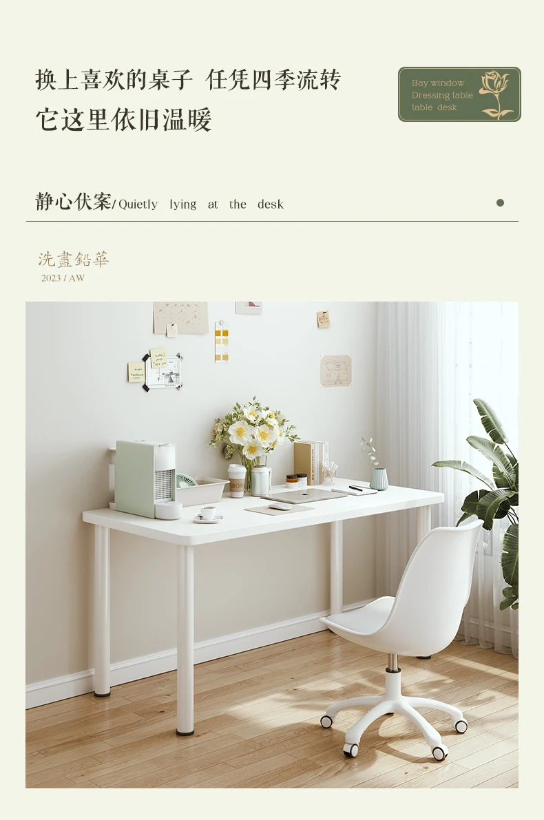 Description Picture 4 of itemReception Wooden Office Desks Standing Laptop White Makeup Office Desks Conference Floor Scrivanie Per Computer Room Furnitures