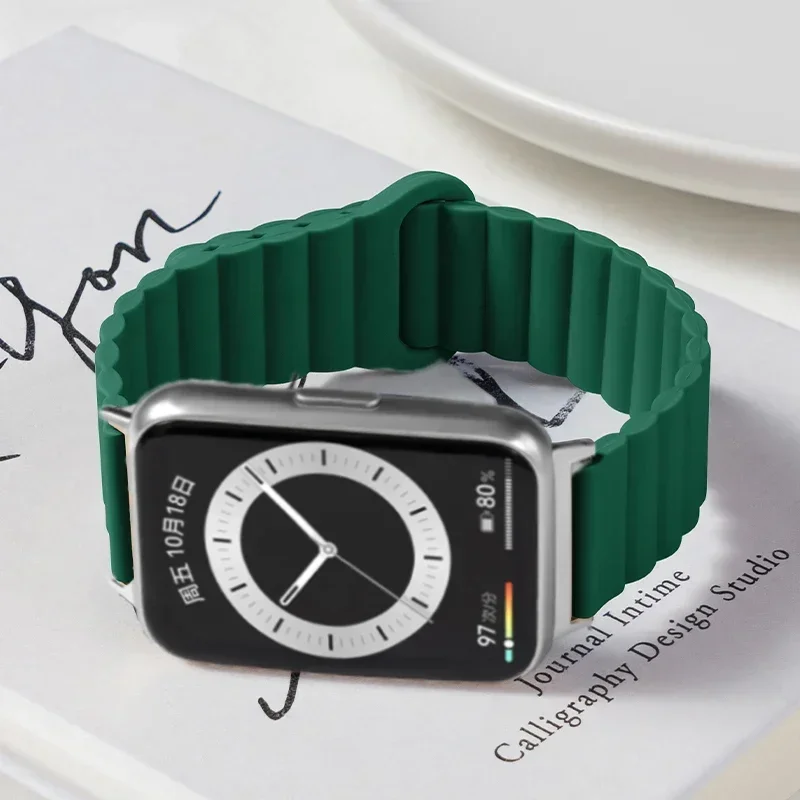 Silicone Sport Replacement Wristband with Magnetic Clasp