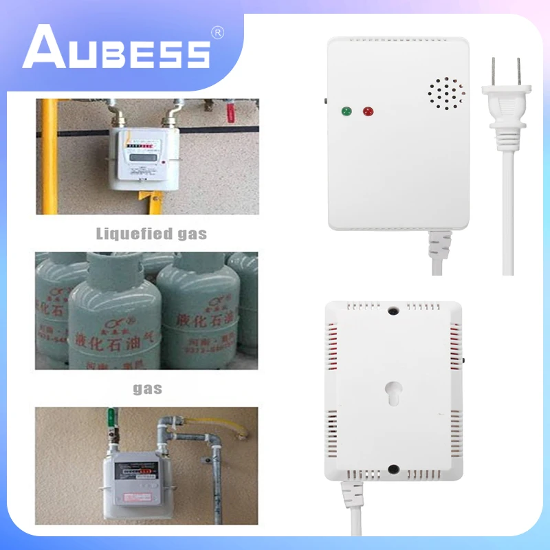 

Детектор Утечки Газа AUBESS, детектор угарного газа с системой охранной сигнализации