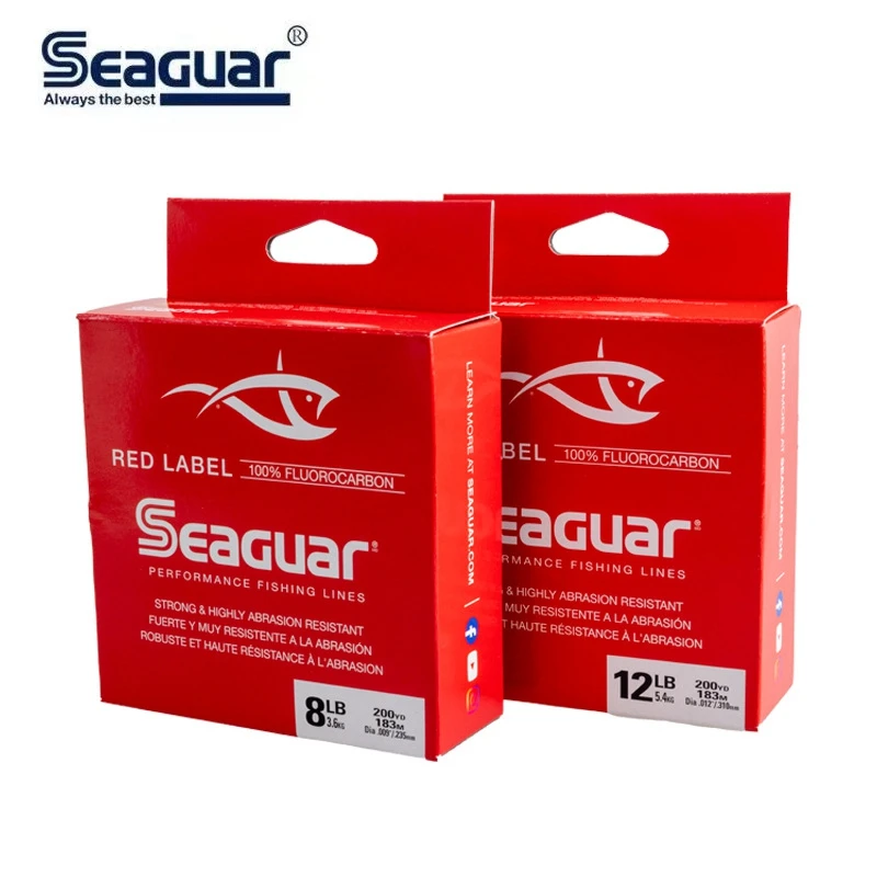 Seaguar-Fluorocarbon Fishing Line Monofilament Carp Wire Japan Original Shock Leader Red Label