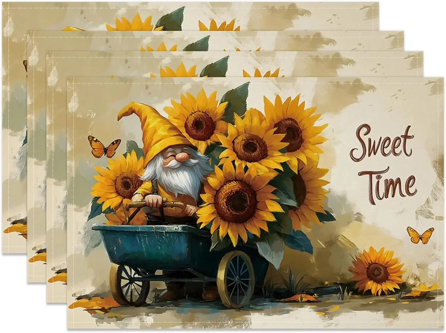 Autumn Pumpkin Farmhouse Table Placemats 6