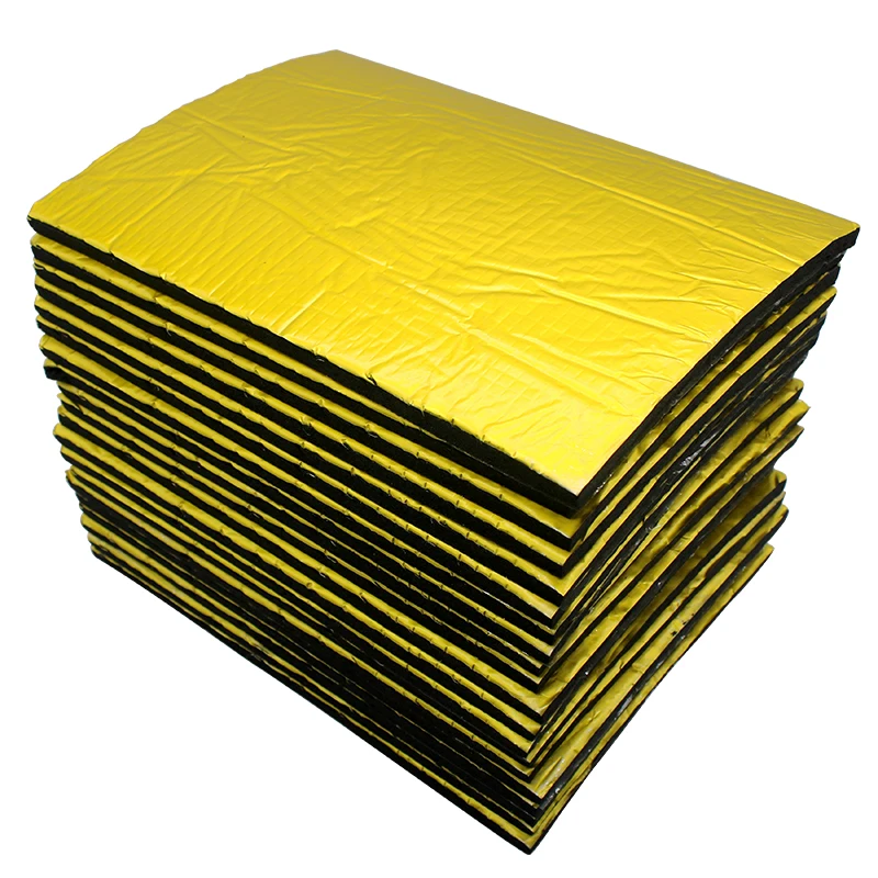 Sound insulation mat 10pcs thickness 10mm 25cmx18cm for doors trunk covers engine covers carriages sedans RVs