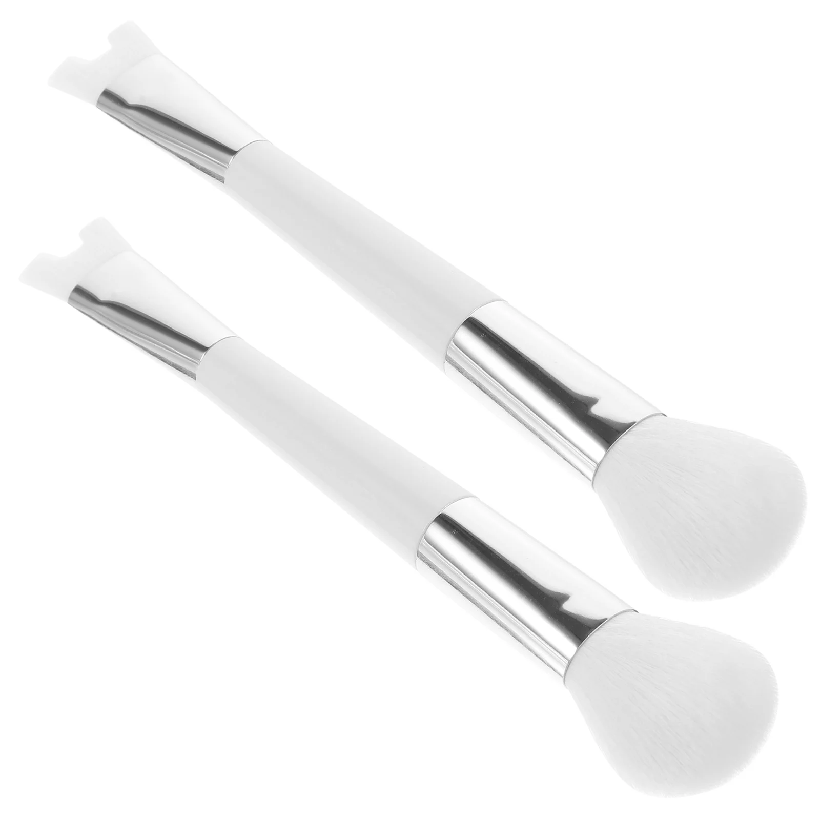 

2 Pcs Contour Brush Double Head Blush for Nose Makeup Eye Powder Women White Shadow Miss