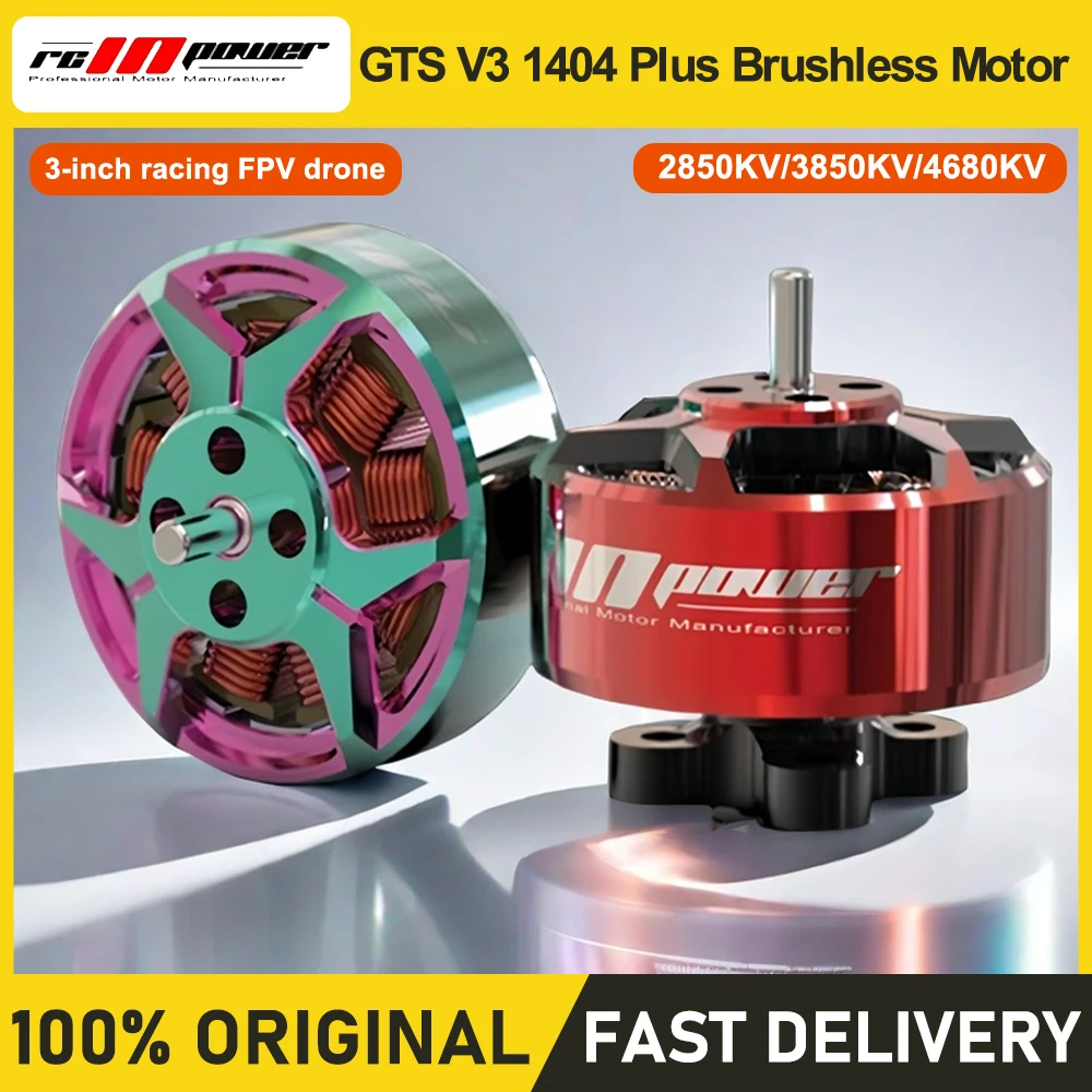 RCinpower GTS V3 1404 Plus Motor Sin Cobillas 2850KV 3850KV 4680KV Dron FPV De Carreras De 3 Pulgadas - AliExprs