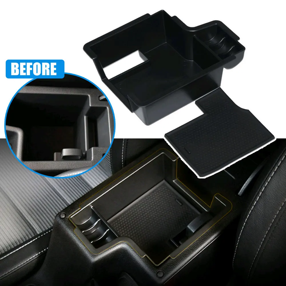 1x Car Central Storage Box Armrest Remoulded Car Glove Storage Box Car Interior Accessories for Skoda Octavia (A7) LHD 2013-2018