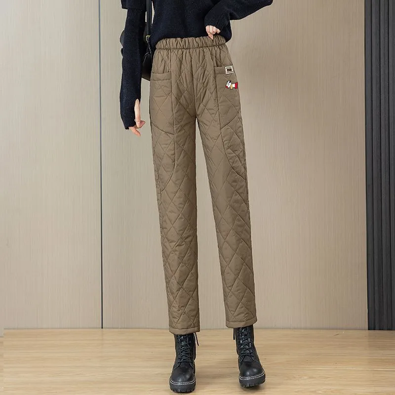 명품 Autumn Winter Golf Wear Women Luxury Brand Golf Pants Fashion Casual Pants High Waist Straight Women Clothing
