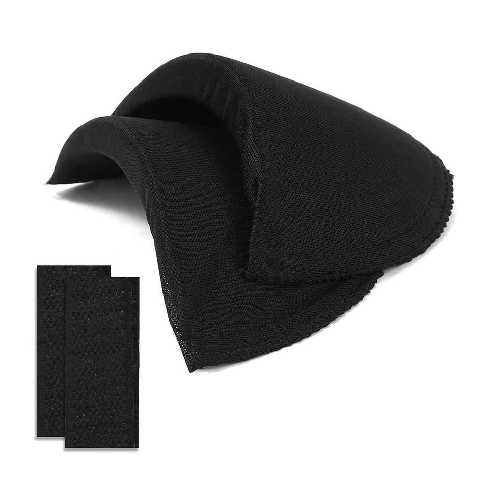4 Paires Épaulettes Vêtements Mousse - 2 Noires + 2 Blanches Pour Blazer, Robe, Veste