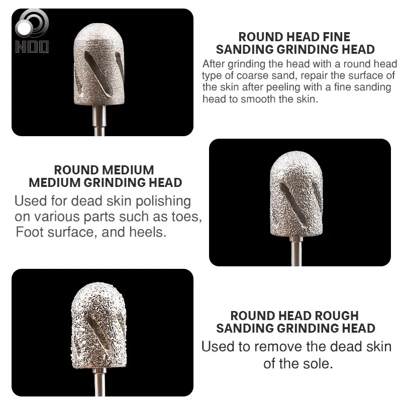 3 Size Nail Accessories And Tools Manicure And Pedicure Drill Lathe Nail Drills Bits for Foot Care Tool Callus Clean Cuticle nail art tools nail drill bit nail drill bits nail drill nail manicure tools nail drill set nail manicure accessories nail drill kit cuticle remover bit