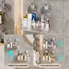 Multi-functional Perforation-free Suction Cup Bathroom Storage Shelf Rack for Toiletries and Kitchen Supplies 3