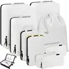 X22D 10pcs Expandable Compression Packing Cubes for Travel Handheld Organizers Bags for Efficient Clothes Storage Solution 2