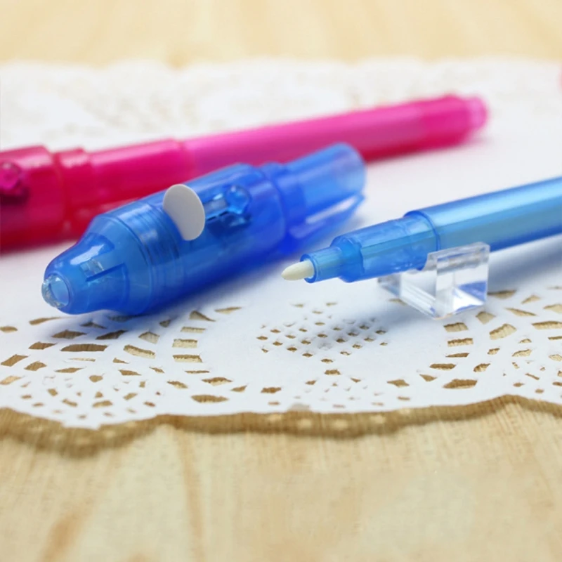 6pcs Magic Pen 2 In 1 UV Black Light Combo For Child