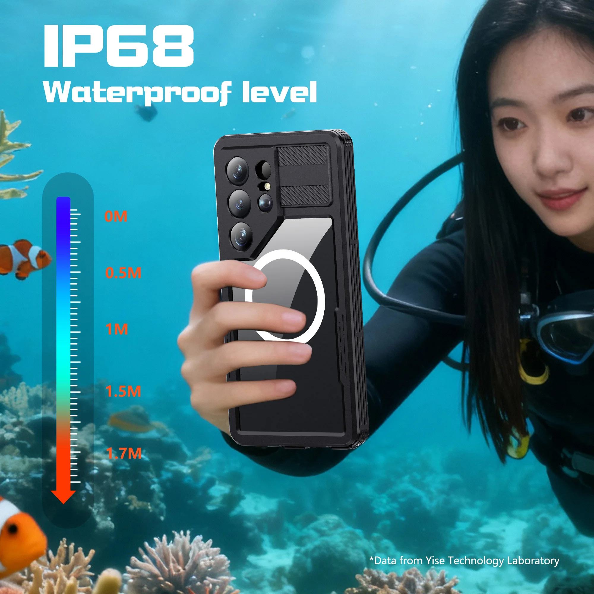 Shellbox Mars Waterproof & Bump-Resistant Phone Case - Full-Coverage Protective Cover