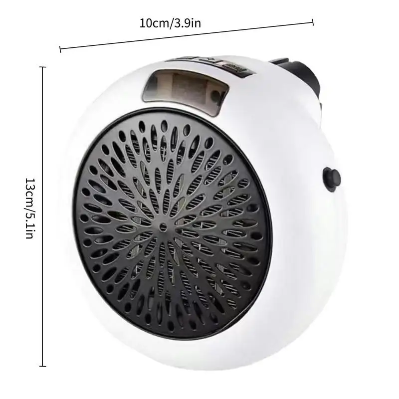 Home Plug In Cordless Space Heater Portable Electric Air Heater 400W Fast Heating Warm Fan Desktop for Winter Household Bathroom