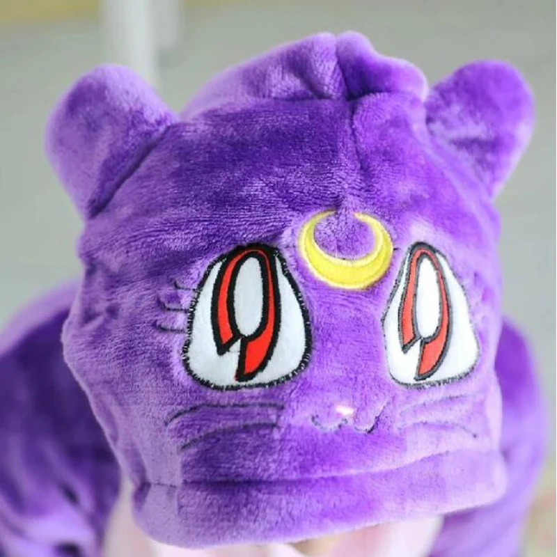 Kigurumi Adult Cat Onesie Women Men Couple Winter Onepiece Animal Pajama Nightie Sleepwear Flannel Anime Cartoon Cosplay Costume