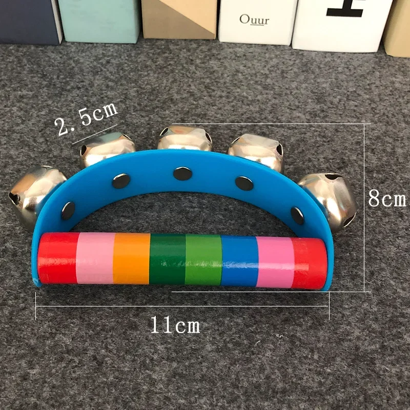 Orff Musical Instruments Wooden Baby Children's Educational Toys for Toddler Early Education Toys Color Semicircle Hand Bells