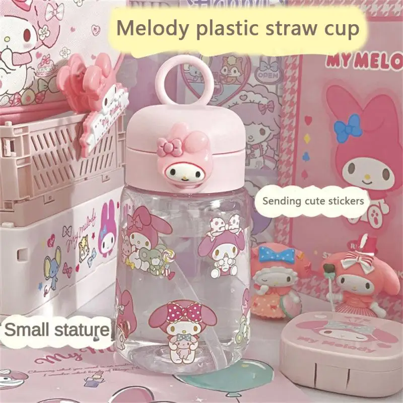 400ml High-Temperature Resistant Cup High Appearance Cartoon Cup With Straw Portable For Household School Travel Bottles