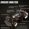 1/12 RC Car SY1201 32km/H 2.4G 4WD with Gyroscope 390 Motor ESP with LED Light High Speed Drift Car RTR Suits Adult Kid Toy Gift 3