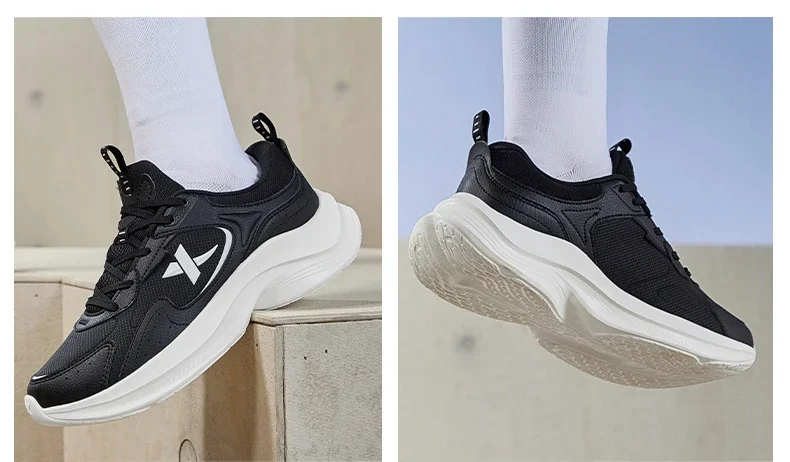 Xtep احذية الجري النساء عدم الانزلاق أحذية ناعمة خفيفة الوزن تنفس توسيد التدريب المرأة أحذية رياضية 877418110023