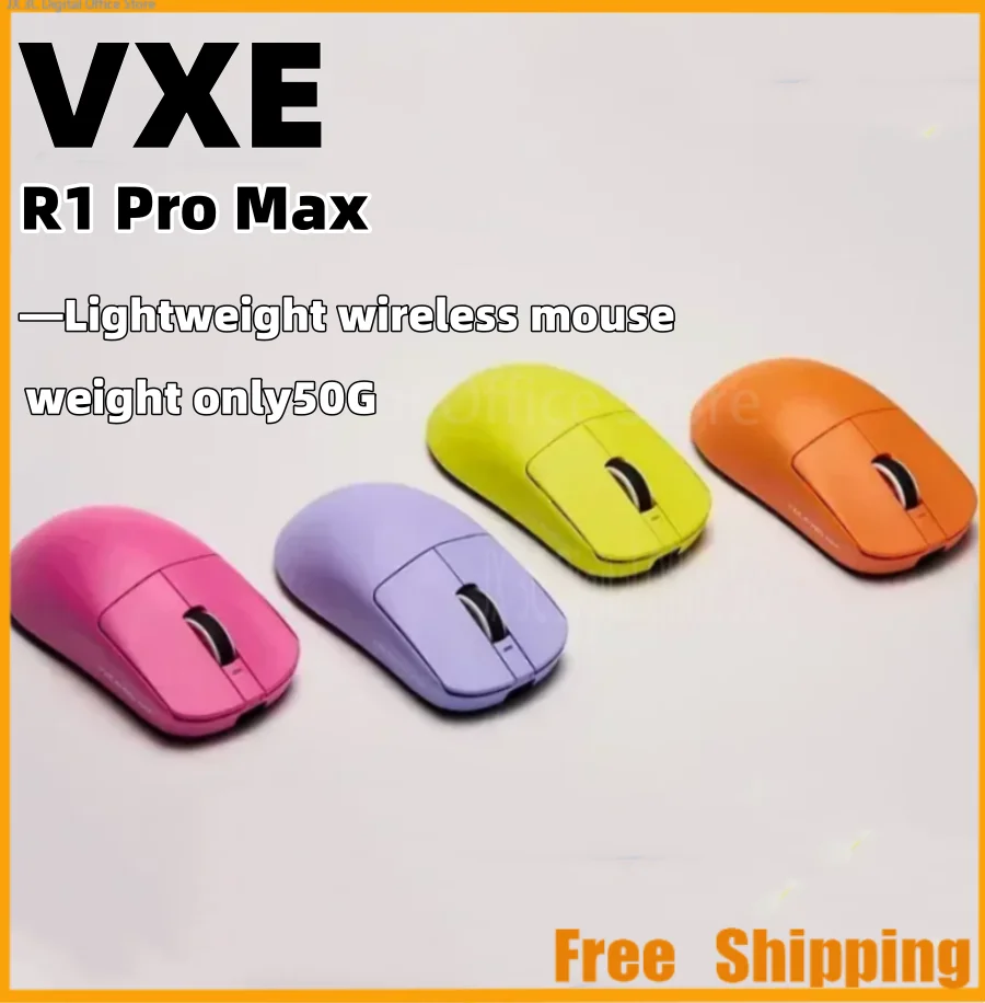 

Беспроводная эргономичная игровая мышь Vxe Dragonfly R1 Pro, максимальный вес, Paw3395, R1 Se, Vgn, Nordic52840, 2 кГц, Fps, длительное время работы