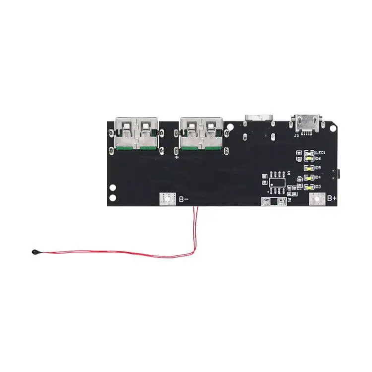 22.5W Power Bank 5 porte bidirezionale ricarica rapida modulo di alimentazione Mobile circuito Kit scheda madre fai da te QC4 + PD3.0 - immagine 4