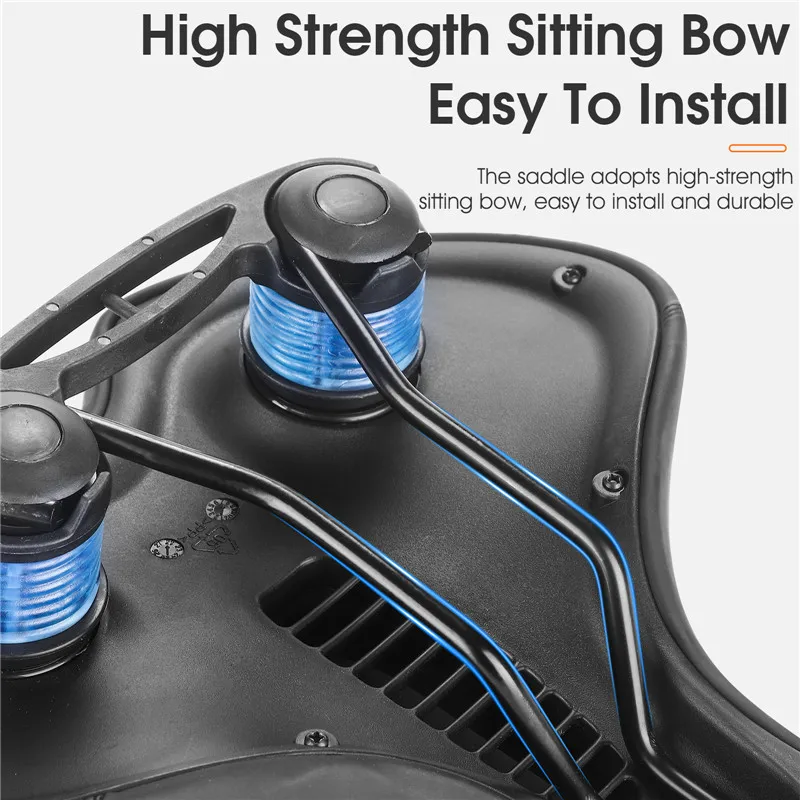 WEST BIKING Widen&Enlarged Bike Saddle Comfortable Shock Absorption MTB Road Bicycle Cushion PU Waterproof Cycling Seat