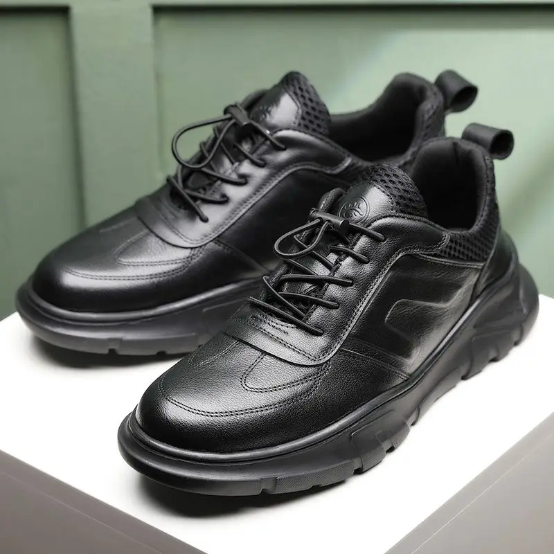 Genuine Leather Shoes Men British Breathable Shoe Elegant Normal Loafers Business Sneakers Youth Handsome Zapatos Hombre