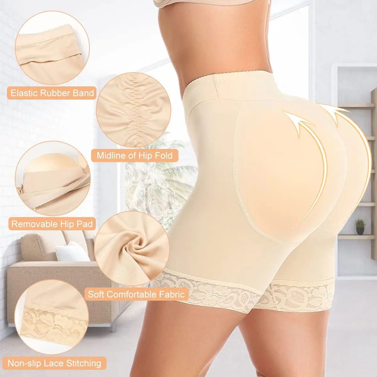 Butt Pads for Butt Enhancer Lifter Hip and Butt Padded Shapewear