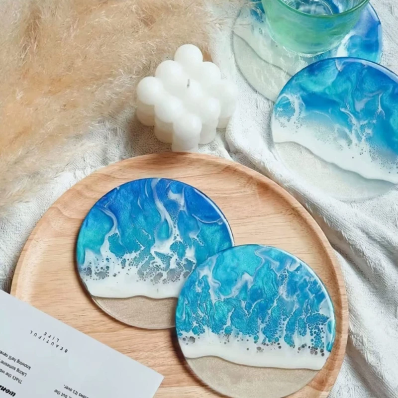 Coaster Molds for Epoxy Resin,Round Coaster Mould for Resin Casting Molds for Cup Mat, Holder,Home Decorations