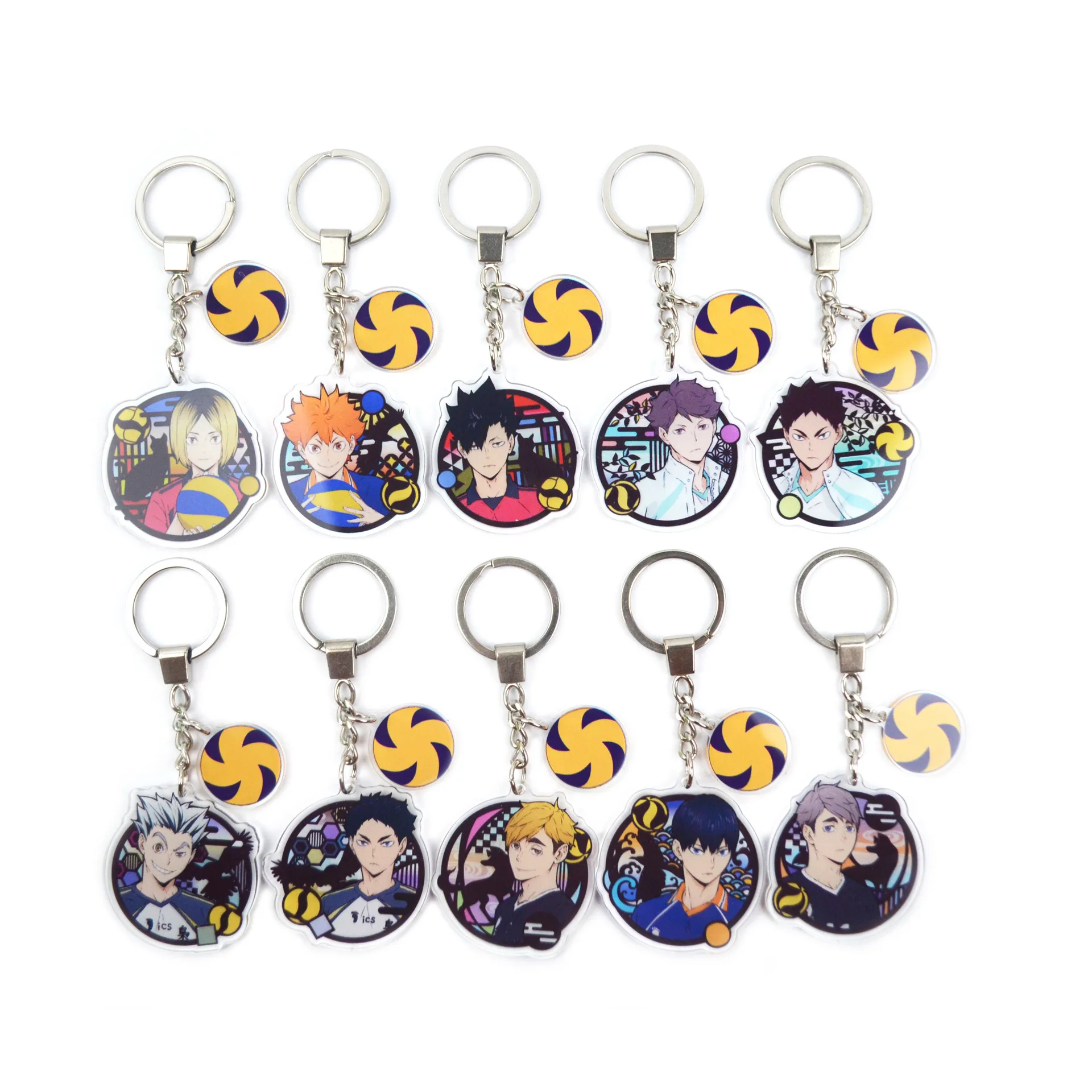 Keychains Kawaii Anime Haikyuu Anime Haikyuu Rubber Keychain Anime