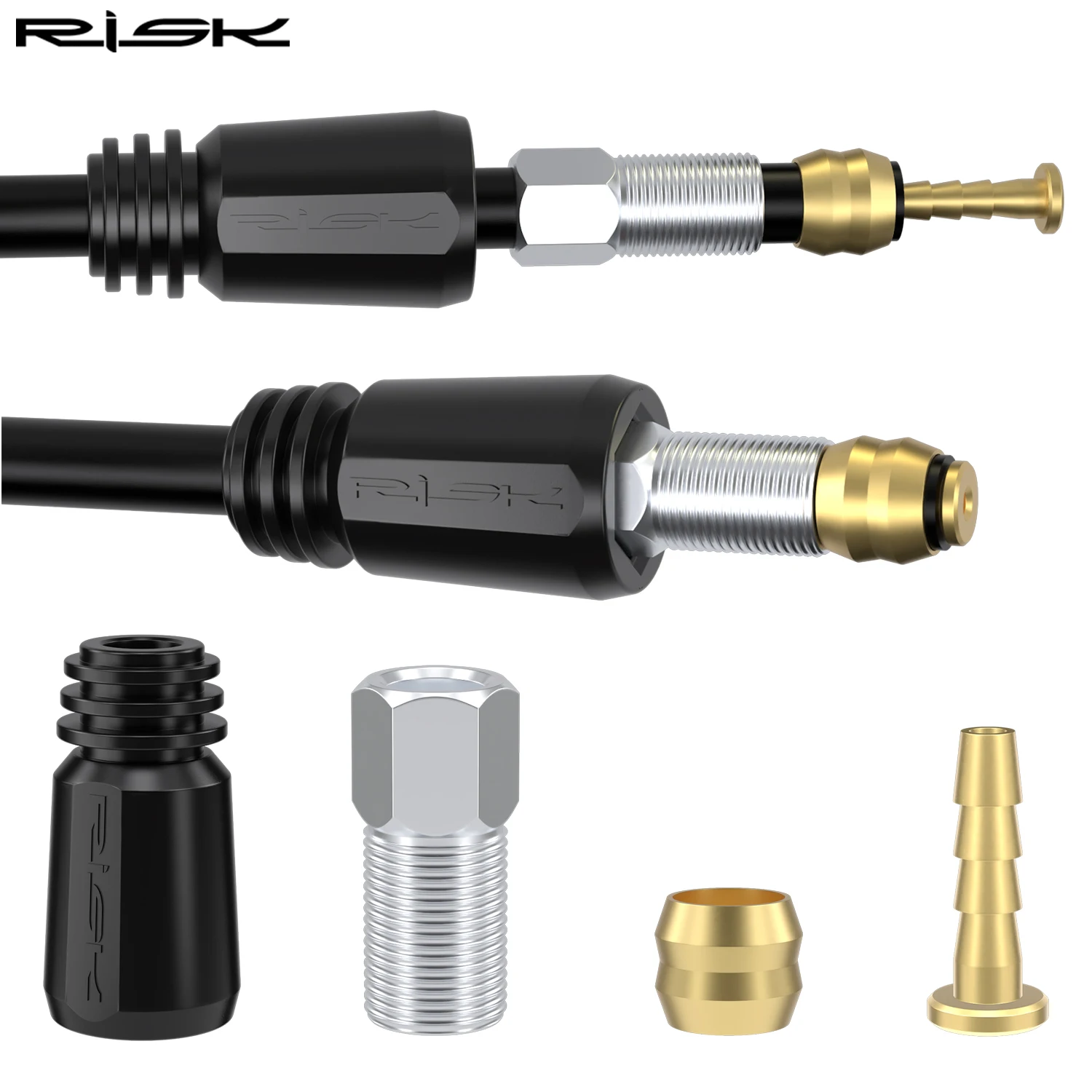 FAHRRAD HYDRAULISCHE BREMSLEITUNG Banjo Anschluss Olive Kit Für Tektro