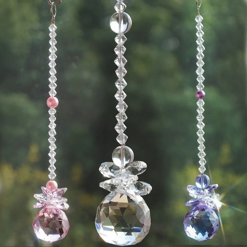 Crystal Ball Prism Suncatcher Rainbow Pendants Maker Hanging Crystals Prisms for Windows Home Garden Christmas Day Party Wedding sun catcher crystal pendant sun catchers window ornament