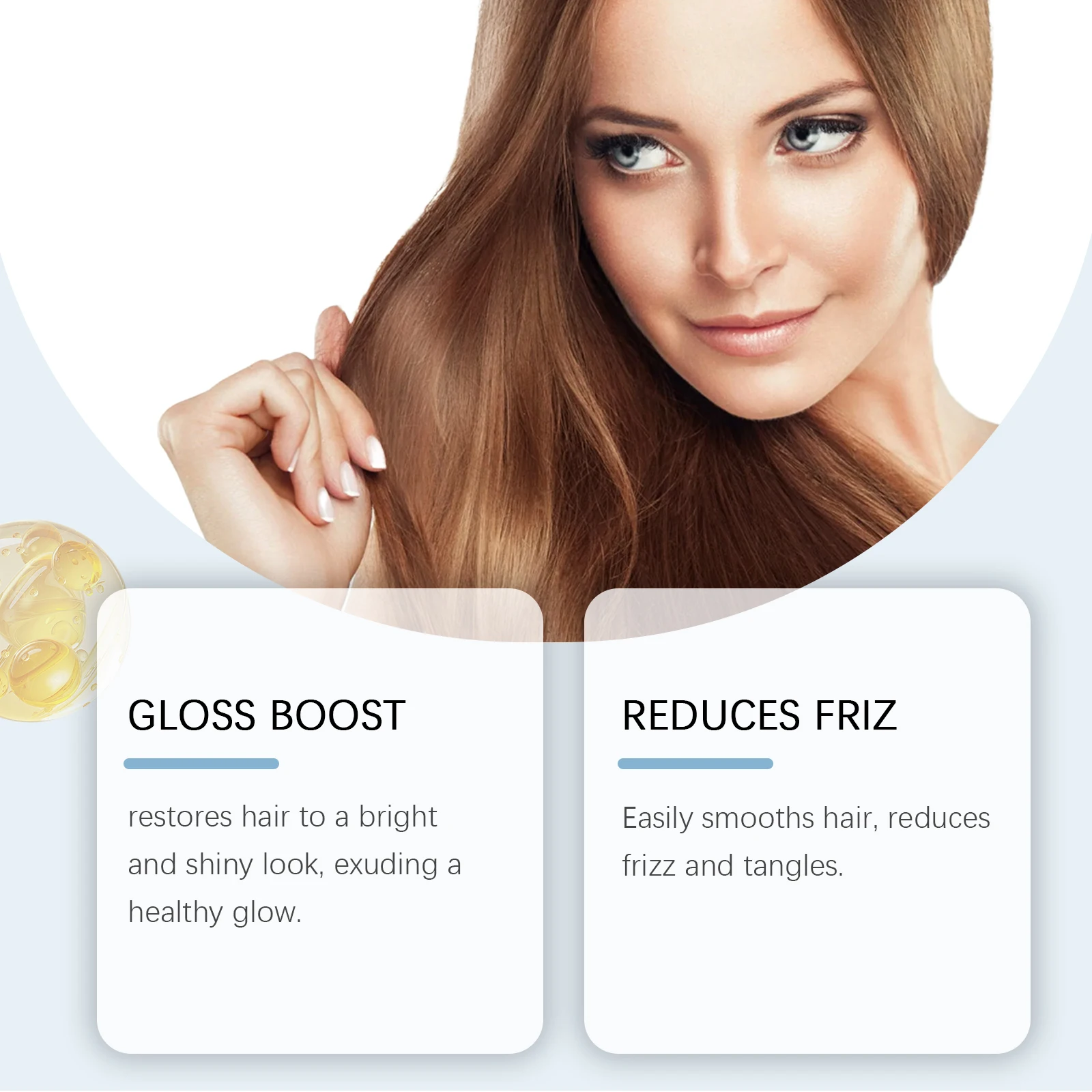 Leave-In Hair Conditioner: Lightweight Formula, Improves Dry and Frizzy Hair, Leaves Hair Smooth, Refreshing and Nourishing