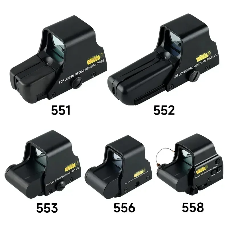 Tactical 558 Reflection Hologram Dot Sight Optical Airsoft Scope 552 551 Red Dot Sight Hunting Riflescope for 20mm Rail Mount