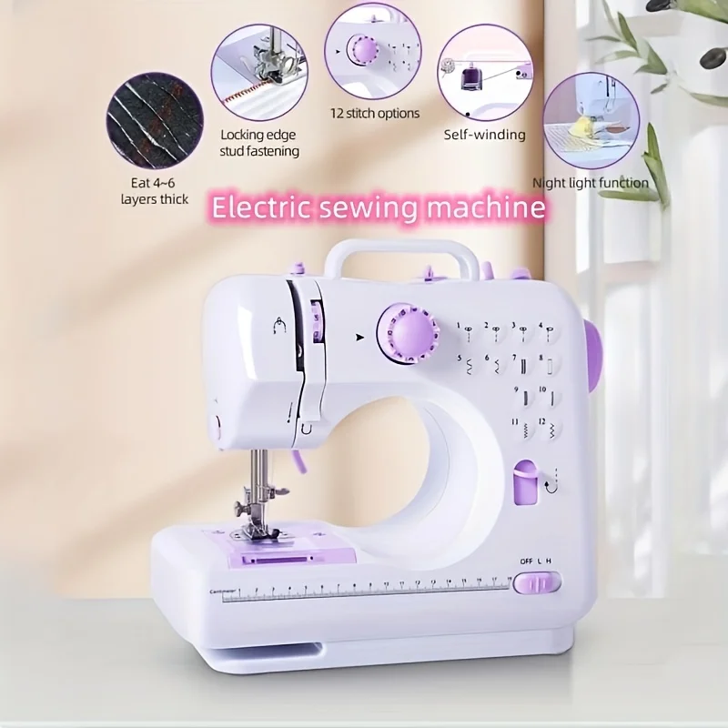2025 New Versatile portable electric sewing machine - adjustable speed, backstitching, perfect for beginners