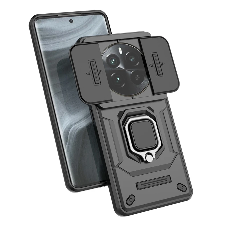 Per Realme 12 Pro Plus Custodia Cover Oppo Realme 12 Pro Plus Capas New Camera Lens Protector Ring Holder Fundas Realme 12 Pro Plus