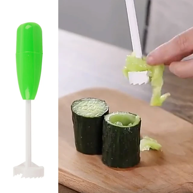 Cut Greens With Sharp-edged Electric Zucchini Corer 