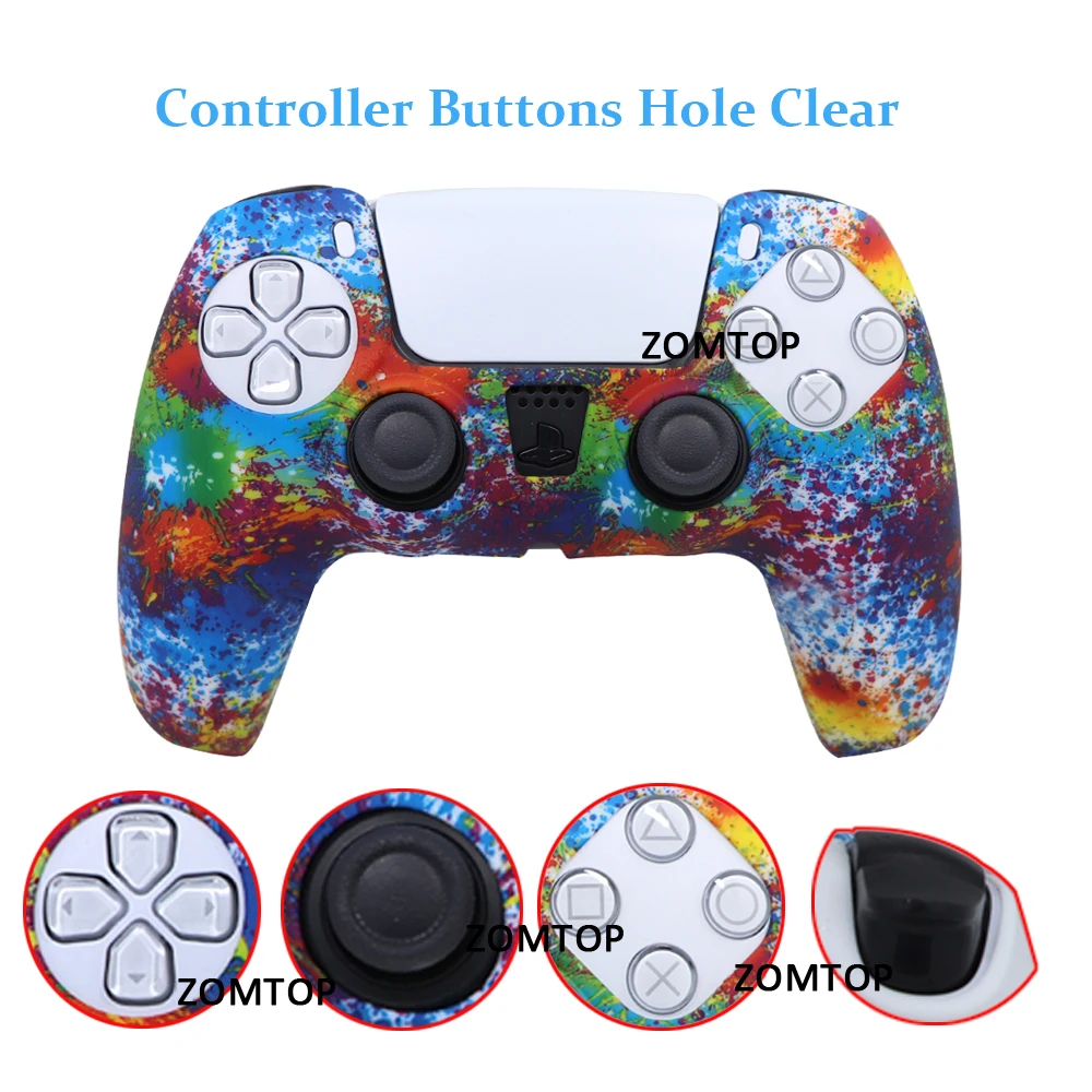 Per Ps5 Dualsense Controller Grip Cover, Custodia Protettiva In Silicone Antiscivolo Per Controller Playstation 5 Dualshock