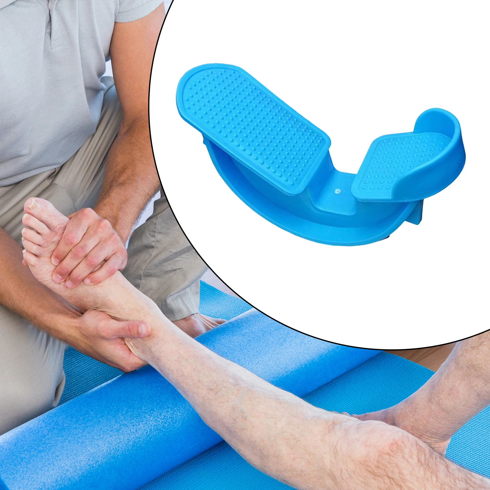 Foot Rocking Ankle Calf Elastic Leg Muscle Non Slip Massage Fitness Pedal Stretcher Plantar Yoga Supplies for Gym Home Office calf stretching board foot stretching aid