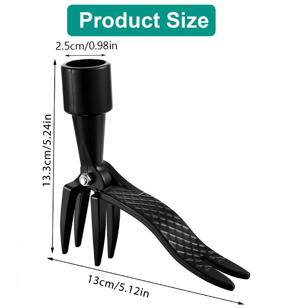 Weed Tool Head Stand Up Weed Puller Claw Tool Aluminum Alloy Weeding Head Replacement Garden Foot Pedal Digging Grass Shovel Root Remover