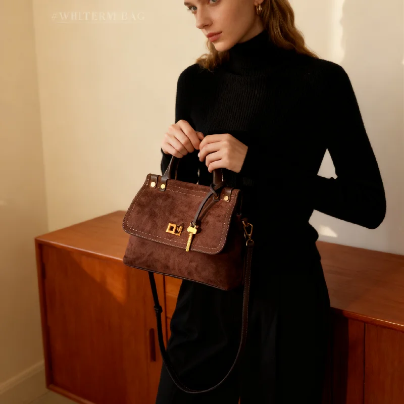 2025 Luxury Brand Rodeo Bags Leather Brown Suede Totes Gold Buckle Shoulder Fashion Women Handbag