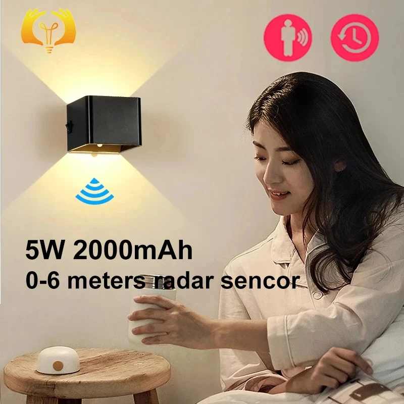 Draadloze wandlamp Nova - dimbaar & oplaadbaar via USB - zonder boren - met afstandsbediening
