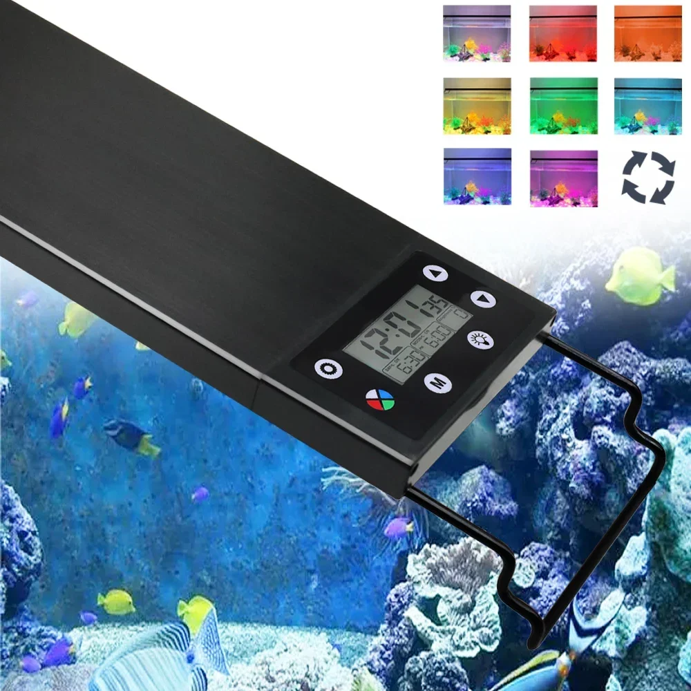 30-60cm Fish Tank 24/7 Full Spectrum Lighting LED Light Aquarium Decoration Aquatic Plant Growth Lamp IP68 Waterproof 100V-240V 54w 81w 108w led bar light ip65 waterproof led aquarium light strip reef coral plant fish tank lamp growth greenhouse lighting