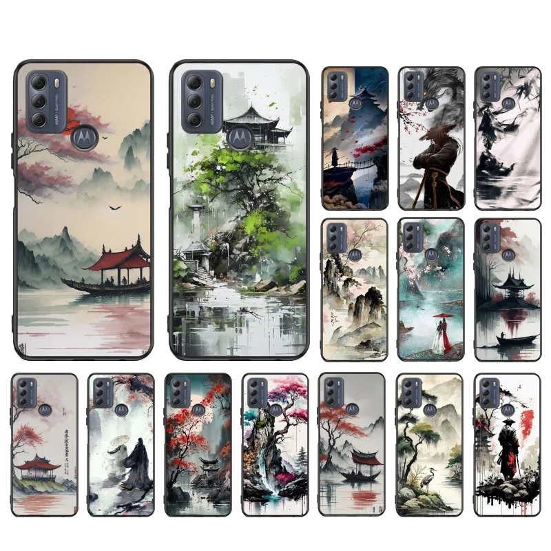 

Japan Style Landscape Scaneary Phone Case For Moto G84 G23 G24 G31 G32 G41 G51 G52 G53 G54 G71 G82 G42 G62 G200 G Play G Stylus