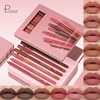 Pudaier 12-Color Lip Liner Pen Set, Long-Lasting, Waterproof, Sweatproof, Easy Blend, Non-Fade, Natural Berry Tones, Crayon Form 2