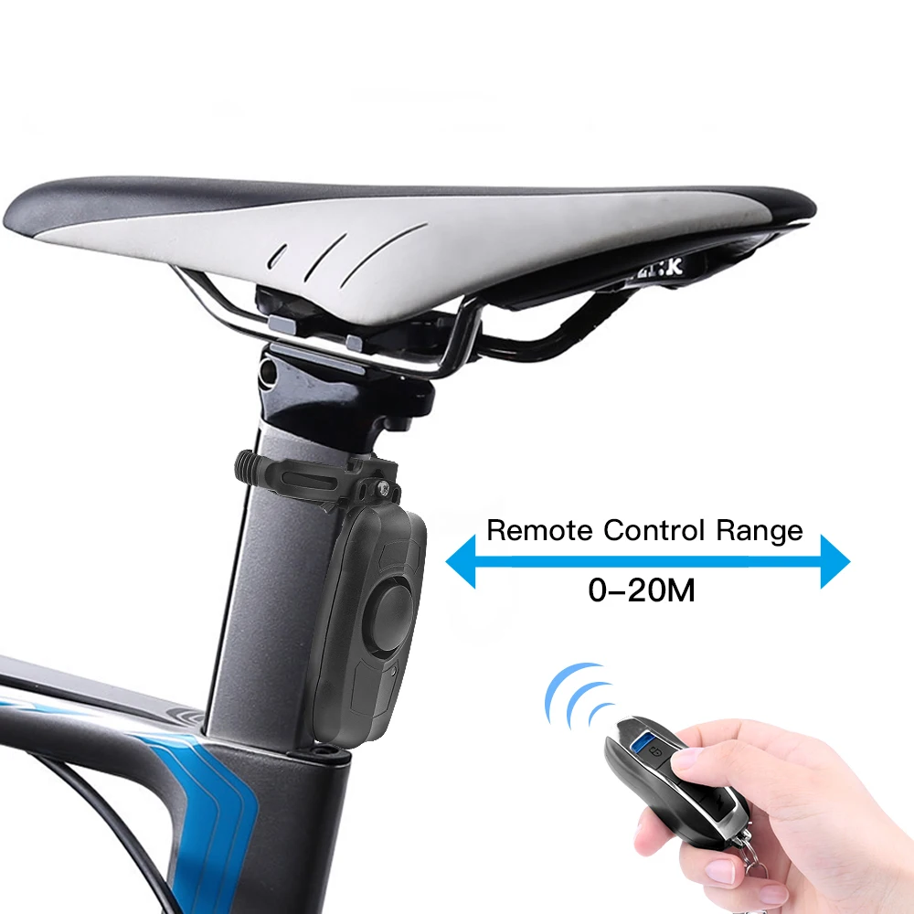 Ouspow Motorcycle Alarm USB Charging Remote Control Security System Scooter Alarm For bike Anti-Theft Bicycle Vibration Alarm