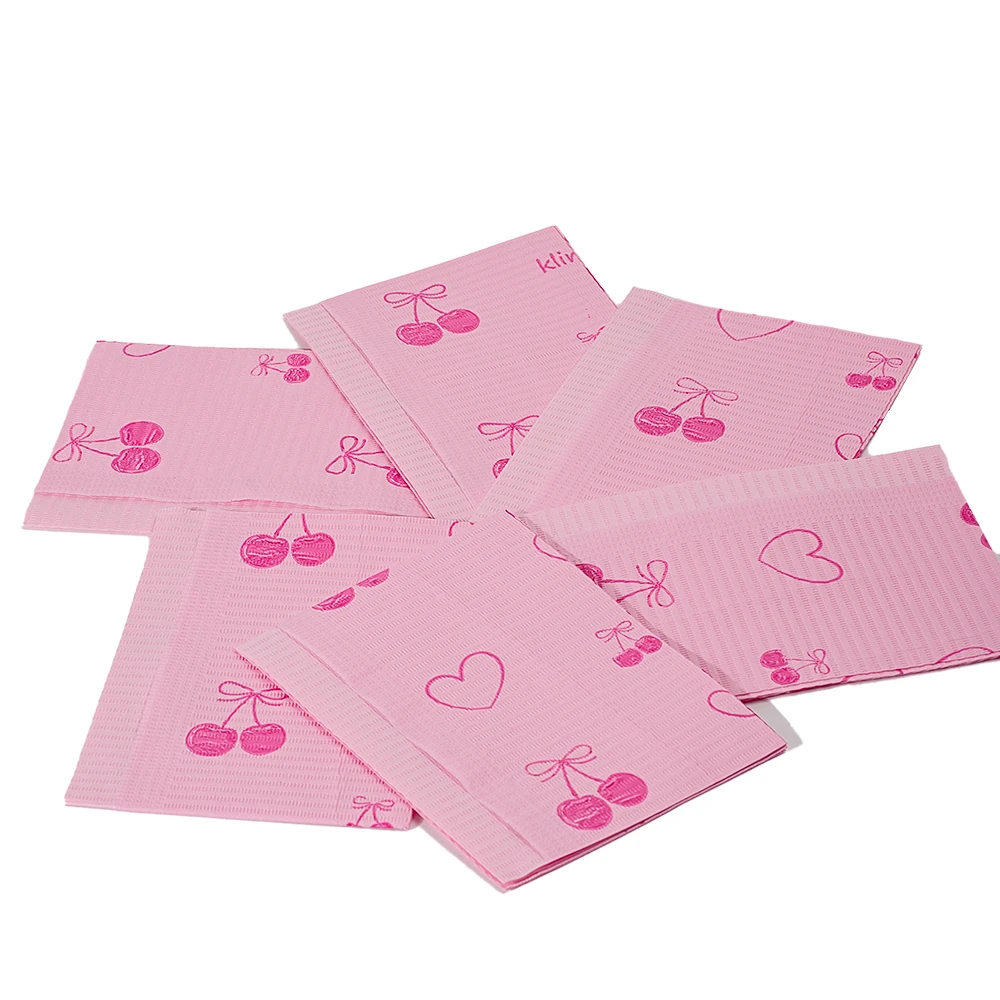 20/50/125 Stück Klimonla Rosa Einweg-Nageltischmatten mit zufälligem Muster, ideal für Maniküre und Nagelkunstschutz – Detail 11